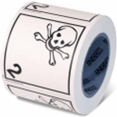 GHS Safety Class 2.3 Toxic Gases Shipping Label, Paper