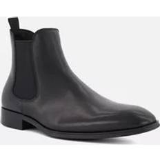 Dune London Men's Mens Mandatory Wide Fit Leather Chelsea Boots Black