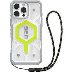 UAG URBAN ARMOR GEAR Bundle Pathfinder MS Fodral Nyckelband kompatibel med Apple iPhone 16 Pro Max Trådlös magnetisk laddning kompatibel, fodral inkl. rem neon svart/grafit