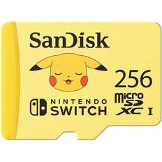 SanDisk microSDHC Geheugenkaarten & USB-sticks SanDisk Nintendo Switch Pokémon Pikachu microSDXC Class 10 UHS-I U3 V30 100/90MB/s 256GB