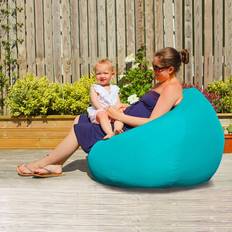 Turquoise Bean Bags Rucomfy Indoor/Outdoor Turquoise Bean Bag