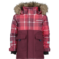 Didriksons Röda Jackor Didriksons Polarbjörnen Printed Kids' Parka Röd