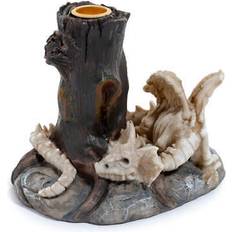 Résine Porte-bougies Shadows Of Darkness Sleeping Bones Dragon Skeleton Candle Holder