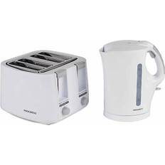 Progress Combo-6522 Plastic Immersed 1.7 L Kettle With 4 Slice Toaster - White