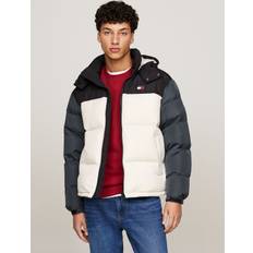 Multicolore - Uomo Giubbotti Tommy Jeans Alaska Colorblock Puffer Jacket - Beige