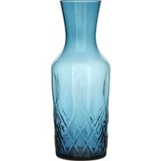 Mondgeblazen Kannen Lyngby Glas Sorrento Waterkaraf 1 Liter Blauw