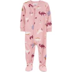 Carter's Toddler Dinosaur Fit Cotton Footless Pajamas - Pink