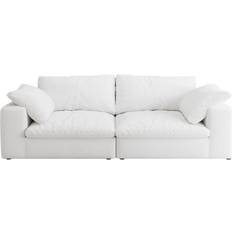 Latitude Run Down-Filled Modular Sectional White Sofa 80" 2 Seater