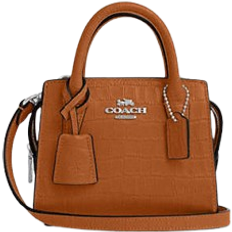 Coach Andrea Mini Carryall Bag - Novelty Leather/Silver/Washed Orange