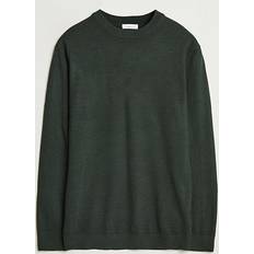 Knowledge Cotton Apparel Pulls Knowledge Cotton Apparel Merino Knit Crew Neck Pullover - Green