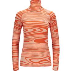 Gang & Vandring - Orange Toppe svedundertøj Aclima Dame WarmWool Roll Neck Medium