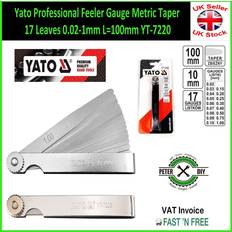 B&Q Professional Metric Taper Feeler 0.02-1 mm 100 mm Slide Gauge