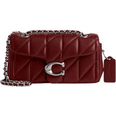 Coach Tabby Shoulder Bag 20 With Quilting - Novelty Leather/Silver/Dark Ruby