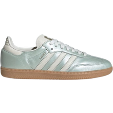 Adidas Green Sneakers Adidas Samba OG W - Linen Green Met./Off White/Cyber Metallic