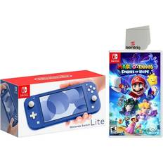 Nintendo Switch Lite 32GB Blue Edition And Mario + Rabbids Sparks Of Hope Bundle