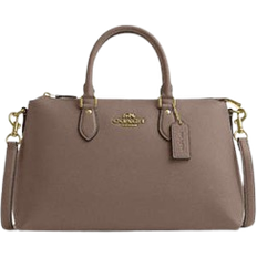 Coach Georgia Satchel Bag - Pebbled Leather/Gold/Dark Stone