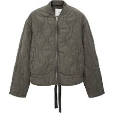 Mango Outerwear Mango Quilted pucker jacket grey Women