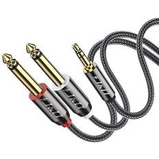 Cables J&D 3.5mm to 6.35mm Audio Jack Cable