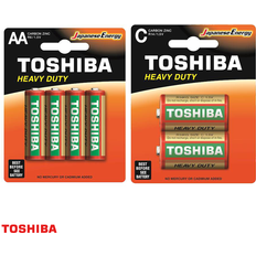 Toshiba Batterie blister 2/4 heavy duty zn-c-batterie akku batterie