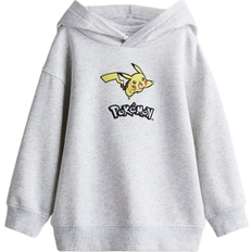 Hoodies H&M Hoodie with Motif - Gray Melange/Pokémon (1243123002)