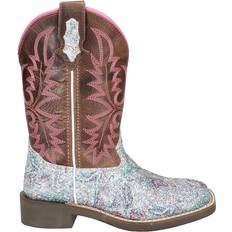 Multicolored Riding Shoes Children's Shoes Smoky Mountain Boots Kid's Ariel Western Boots - Pastel Glitter/Brown Distressed