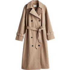 H&M Double-Breasted Trench Coat - Beige