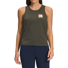 Green - Women Tank Tops The North Face Women’s Americana Tank - New Taupe Green