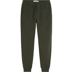 Green - Men Pants Hollister Co. Feel Good Fleece Joggers - Dark Olive