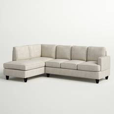 Andover Mills Hiller Beige Sofa 95.2" 2pcs 4 Seater