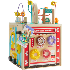 Aktivitetskasse Busy City Wooden Activity Cube