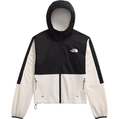 Beige - Women Outerwear The North Face Women’s Tekware Grid Hybrid Full-Zip Jacket - White Dune/TNF Black