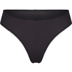 SKIMS Picot Trim Thong - Onyx Graphic Print