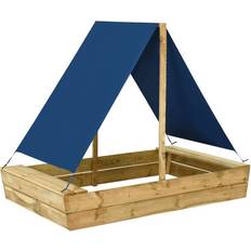 vidaXL Sandpit with Roof 3059957