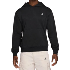 Polyester - Women Tops NIKE Jordan Brooklyn Fleece Pullover Hoodie - Black/White