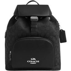 Coach Black Backpacks Coach Pace Large Backpack In Signature Jacquard - Silver/Black