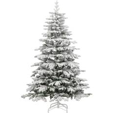 vidaXL 358387 Green/White Christmas Tree 210cm