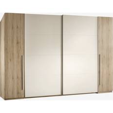 Hvid - Skydedøre Garderobeskabe Daells Bolighus 2 Doors And 2 Sliding Doors White/Oak Garderobeskab