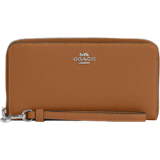 Coach wallet long zip around Coach Long Zip Around Wallet - Pebbled Leather/Silver/Light Saddle