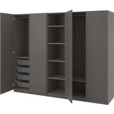 Grau Kleideraufbewahrung Ikea Pax Forsand Dark Grey Kleiderschrank 250x201.2cm