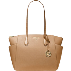 Michael Kors Marilyn Medium Saffiano Leather Tote Bag - Camel