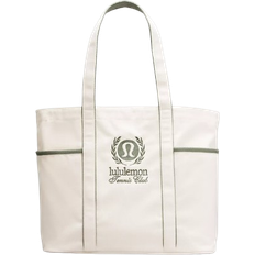 Lululemon Daily Multi Pocket Canvas Tote Bag 20L - Natural/Grey Eucalyptus