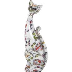 Melamin Prydnadsfigurer Alexandra House Living Cat Multicolour Prydnadsfigur 30cm