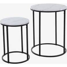 Marmer Salontafels Daells Bolighus Lamp Table Set White/Black