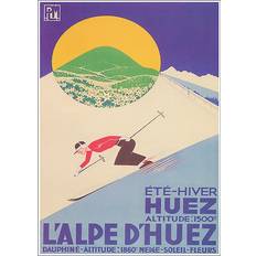 Daell's Housing L'alpe-D'huez Multicolor Plakat 14.8x21cm