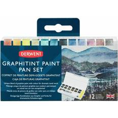 Aquarelles Derwent Graphitint Paint 12 Pan Palette