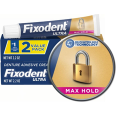 Fixodent Ultra Max Hold Denture Adhesive 62ml 2-pack