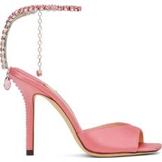 Jimmy Choo Pink Slippers & Sandals Jimmy Choo Saeda 100 Satin - Candy Pink