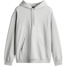 H&M Man Tops H&M Loose Fit Hoodie - Light Grey Marl