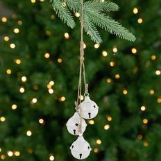 Northlight Cascading Jingle Bell White Christmas Tree Ornament 13.5" 2pcs