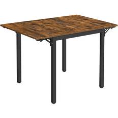 Vasagle Dining Tables Vasagle Extendable Rustic Brown/Ink Black Dining Table 78x120cm